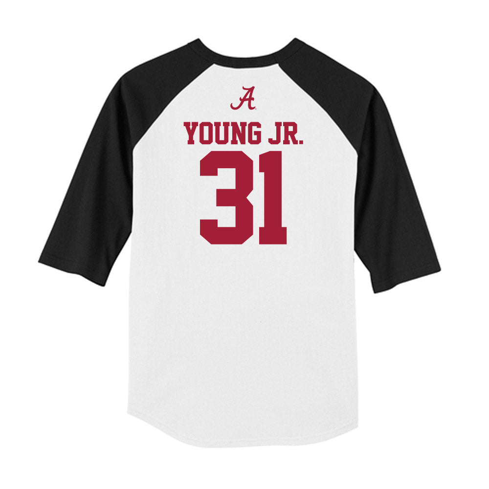 Alabama - NCAA Baseball : Jon Young Jr. - USA Raglan Raglan Shirt-1
