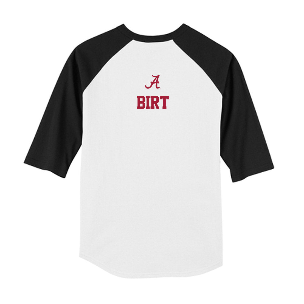 Alabama - NCAA Women's Gymnastics : Love Birt - USA Raglan Youth Raglan T-Shirt-1