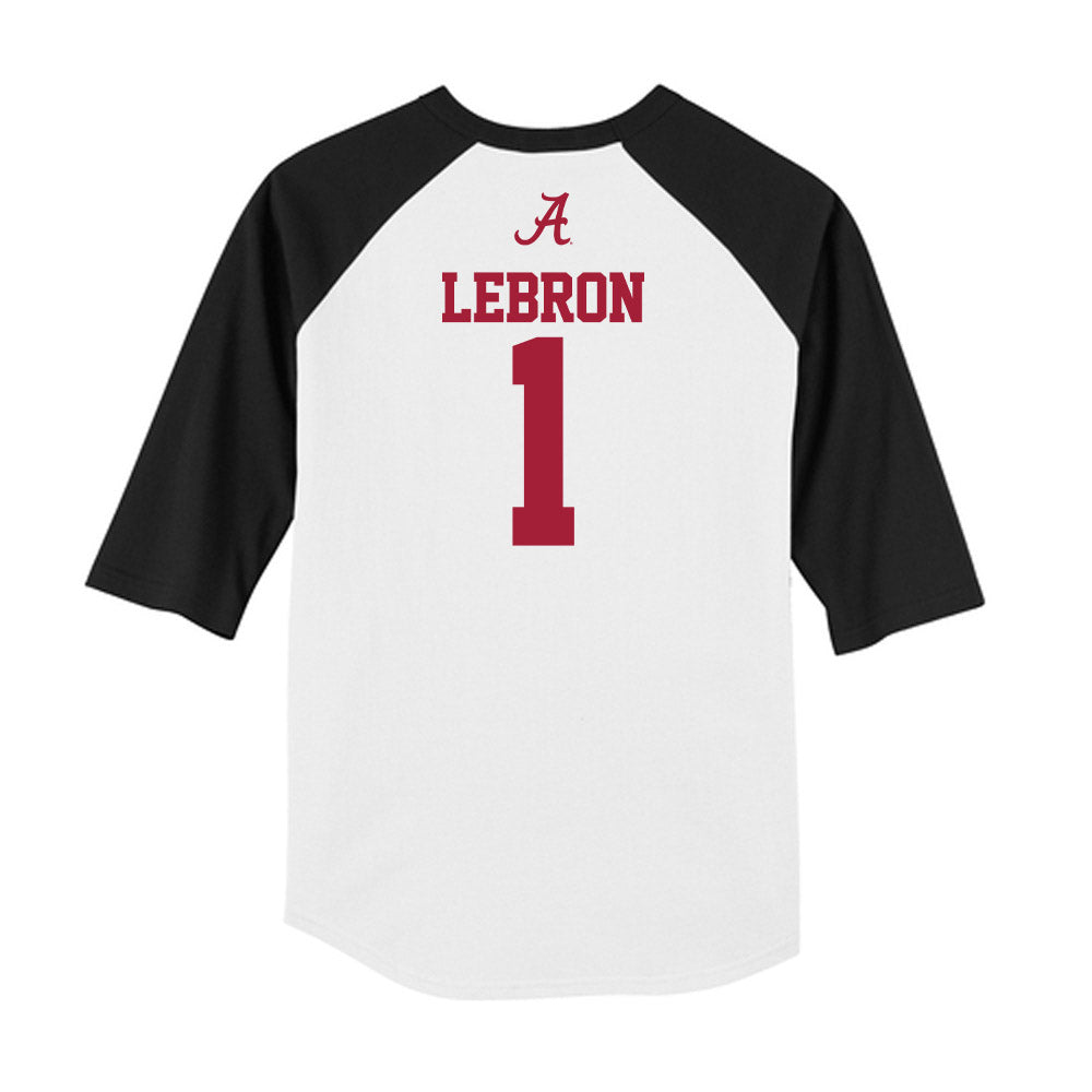 Alabama - NCAA Baseball : Justin Lebron - USA Raglan Raglan Shirt-1