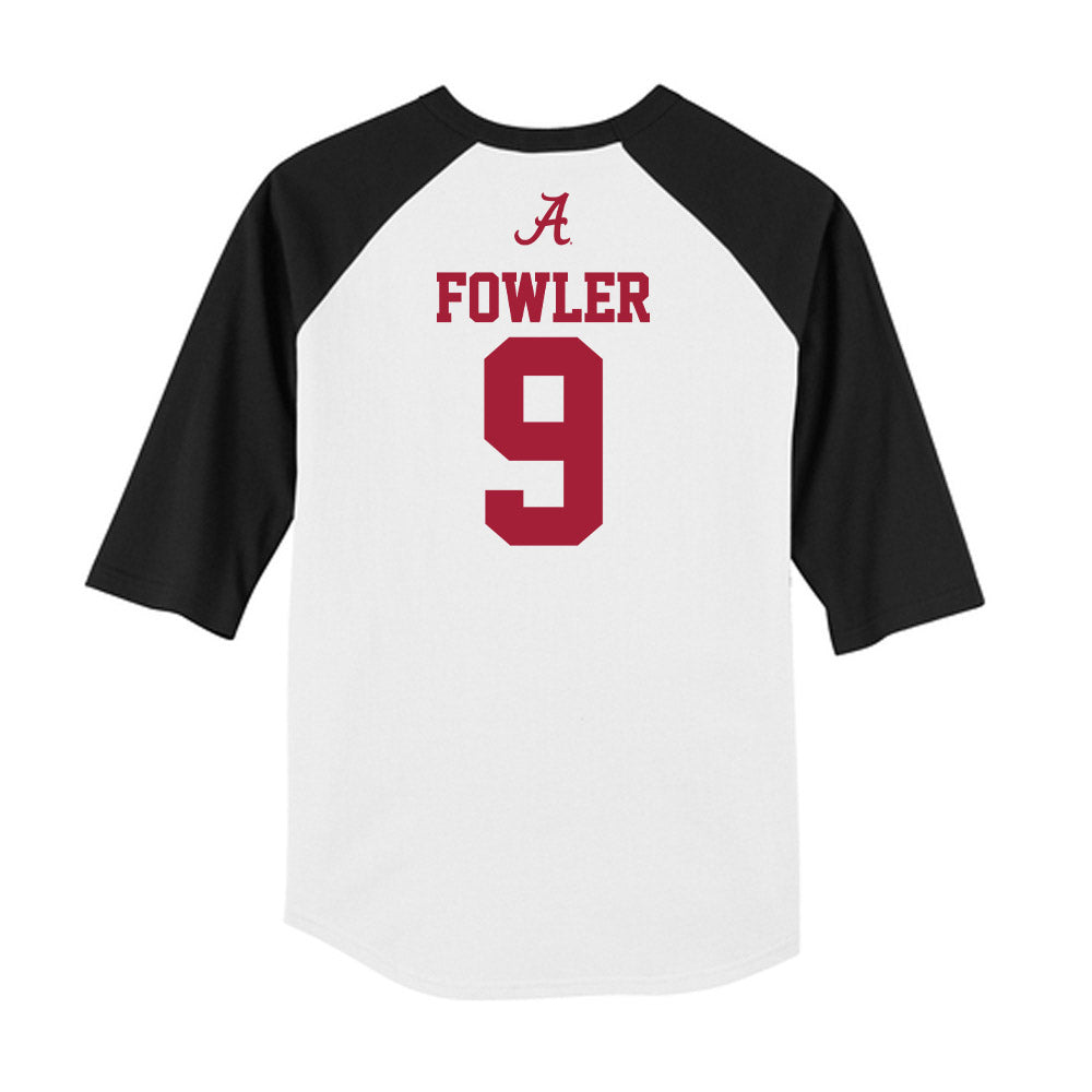 Alabama - NCAA Baseball : Bryce Fowler - USA Raglan Raglan Shirt-1