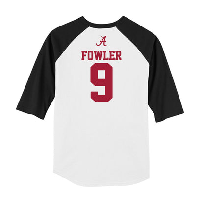 Alabama - NCAA Baseball : Bryce Fowler - USA Raglan Raglan Shirt-1