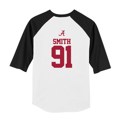 Alabama - NCAA Football : Caleb Smith - USA Raglan Youth Raglan T-Shirt-1