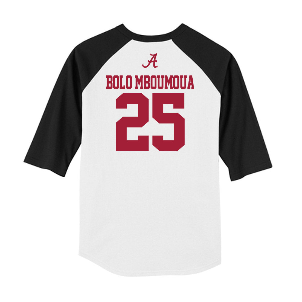 Alabama - NCAA Football : Steve Bolo Mboumoua - USA Raglan Raglan Shirt-1
