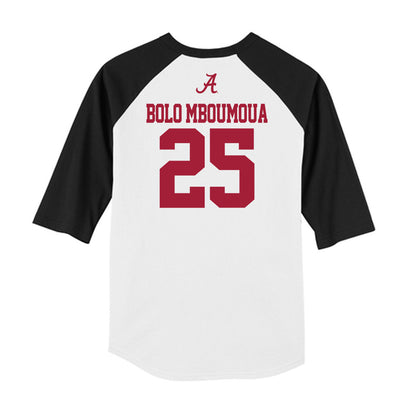 Alabama - NCAA Football : Steve Bolo Mboumoua - USA Raglan Raglan Shirt-1