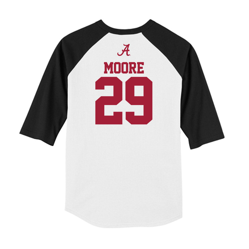 Alabama - NCAA Football : Fredrick Moore - USA Raglan Raglan Shirt-1