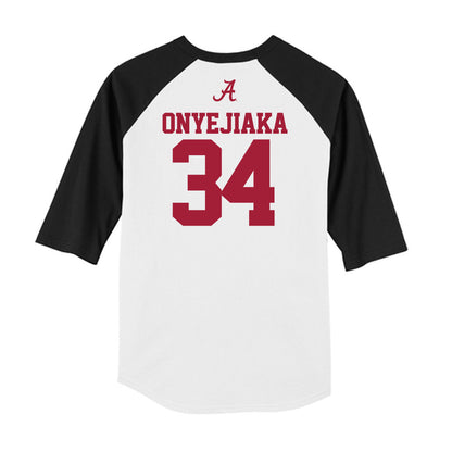 Alabama - NCAA Men's Basketball : Collins Onyejiaka - USA Raglan Raglan Shirt-1