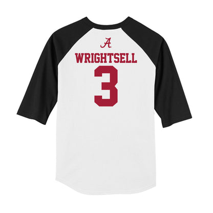 Alabama - NCAA Men's Basketball : Latrell Wrightsell - USA Raglan Raglan Shirt-1