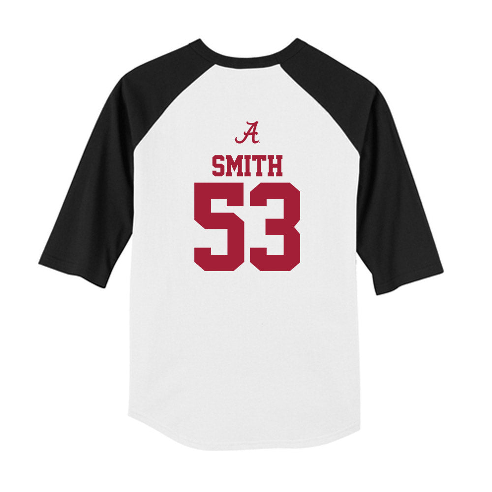 Alabama - NCAA Football : Mac Smith - USA Raglan Youth Raglan T-Shirt-1