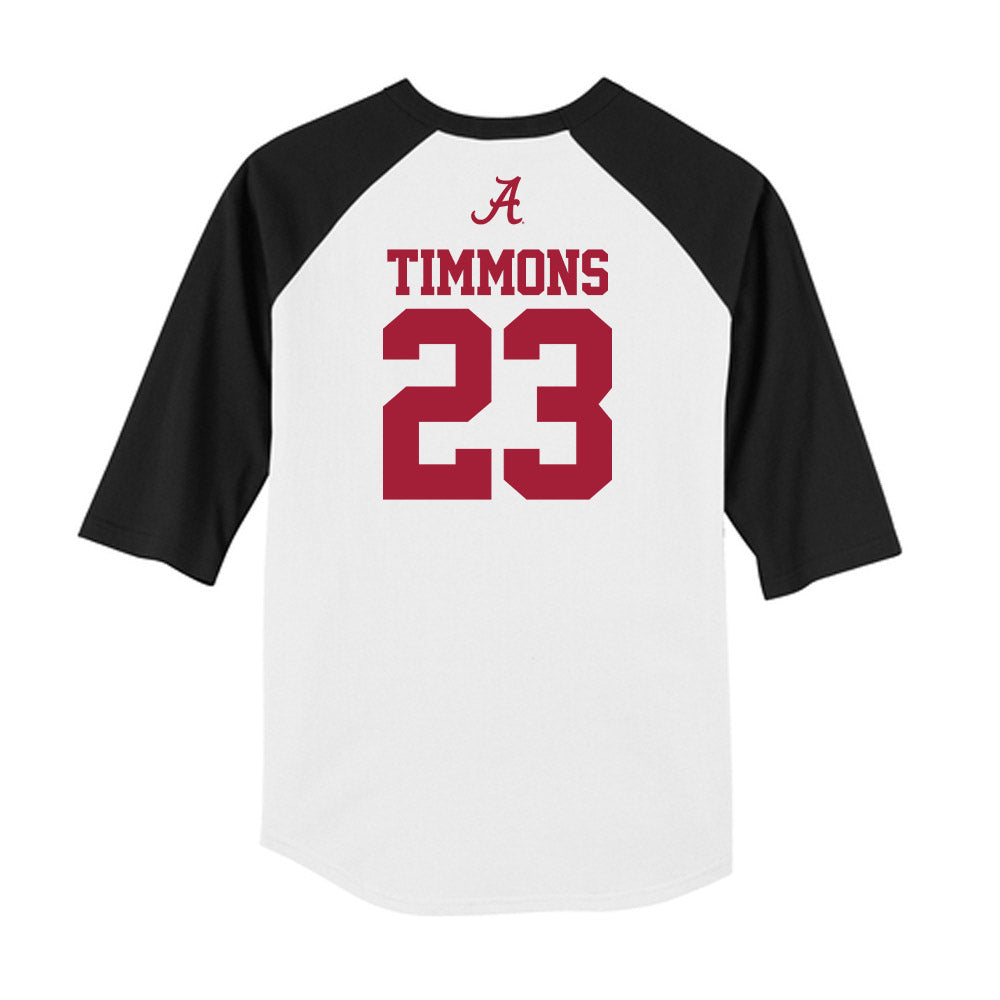 Alabama - NCAA Women's Basketball : Jessica Timmons - USA Raglan Raglan Shirt-1