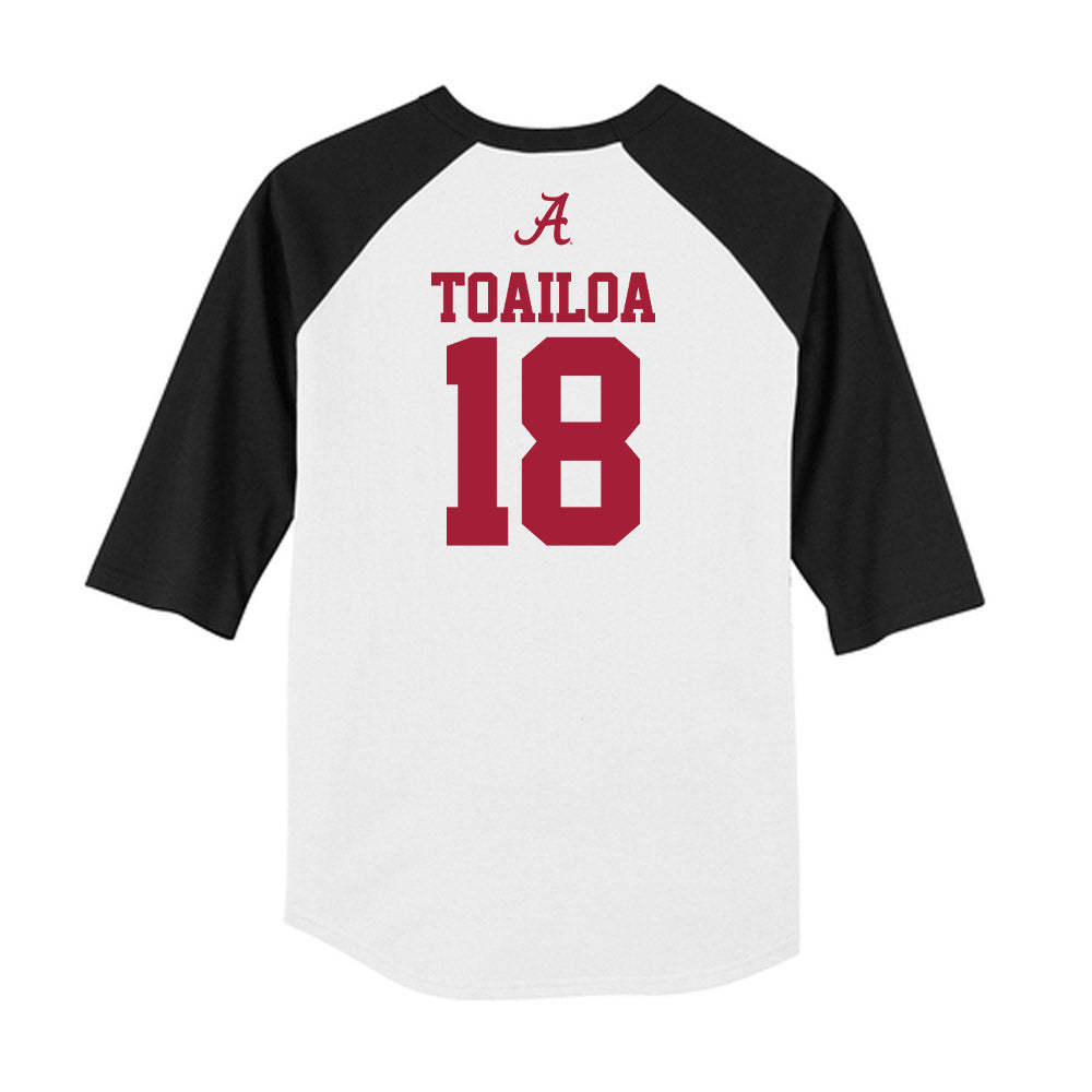 Alabama - NCAA Women's Volleyball : Leilia Toailoa - USA Raglan Raglan Shirt-1