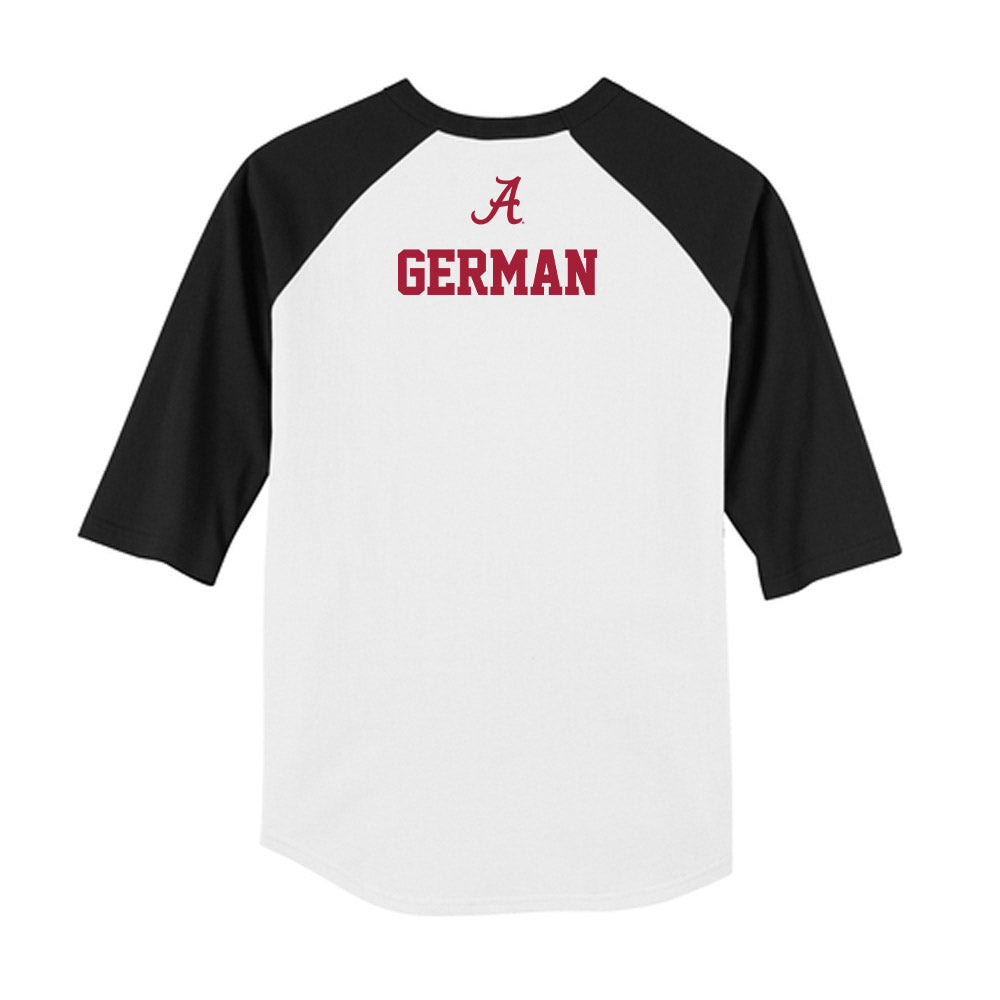 Alabama - NCAA Women's Gymnastics : Karis German - USA Raglan Raglan Shirt-1