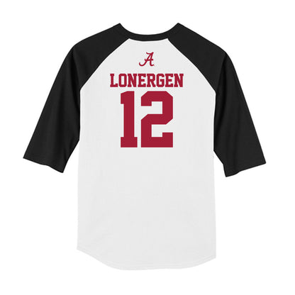 Alabama - NCAA Football : Dylan Lonergen - USA Raglan Raglan Shirt-1
