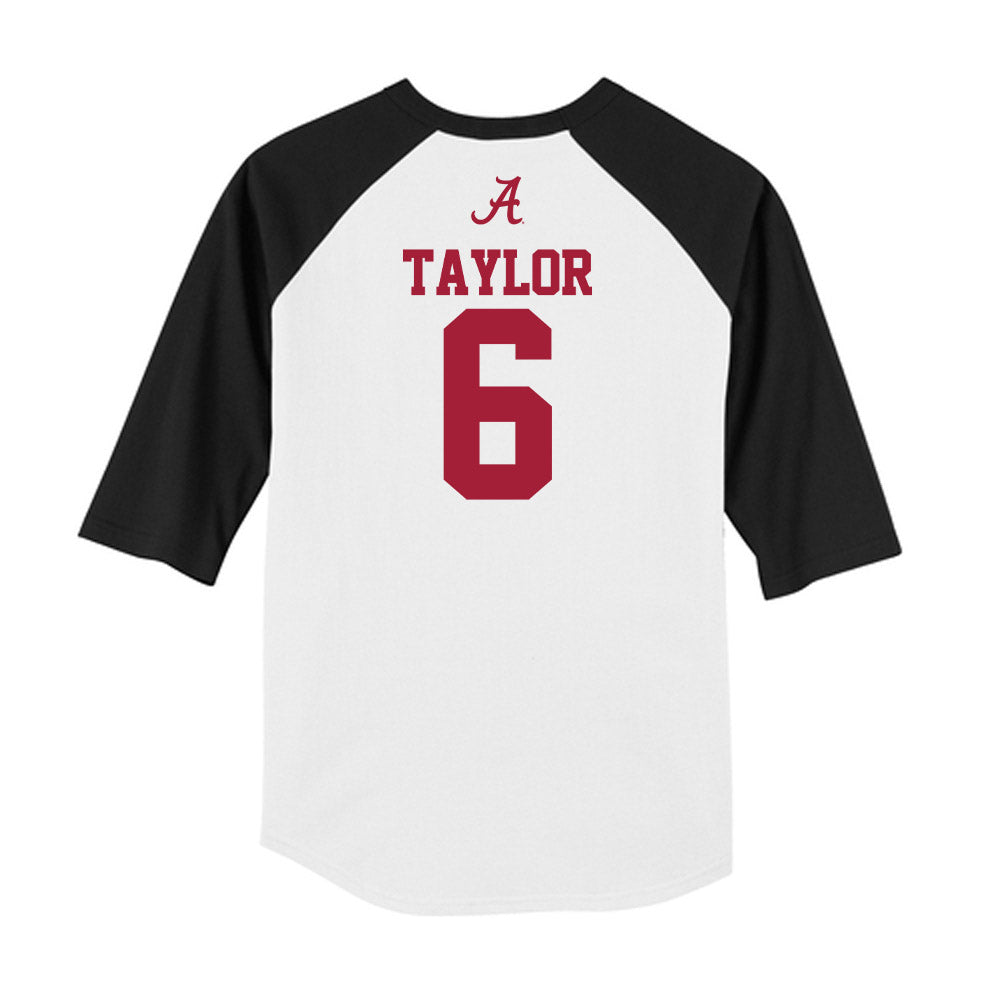 Alabama - NCAA Baseball : Evan Taylor - USA Raglan Raglan Shirt-1