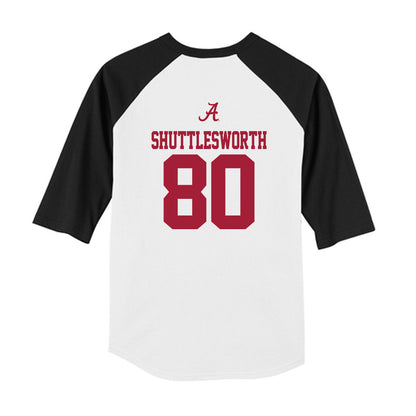 Alabama - NCAA Football : Jaxon Shuttlesworth - USA Raglan Youth Raglan T-Shirt-1