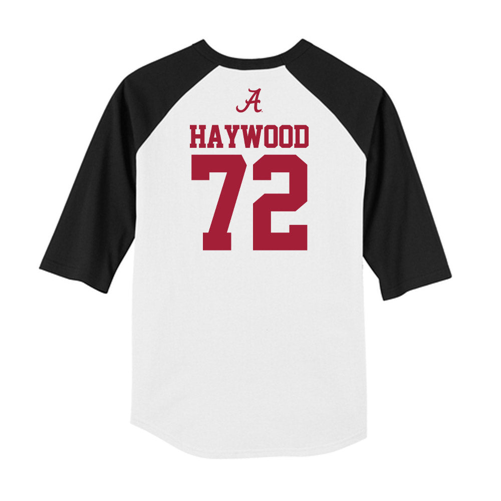 Alabama - NCAA Football : Ty Haywood - USA Raglan Raglan Shirt-1