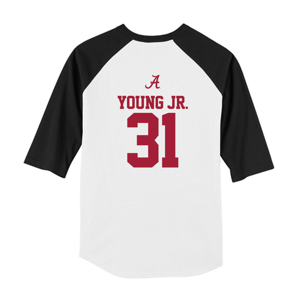 Alabama - NCAA Baseball : Jon Young Jr. - USA Raglan Youth Raglan T-Shirt-1