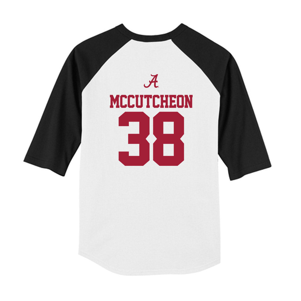 Alabama - NCAA Football : Brody Mccutcheon - USA Raglan Youth Raglan T-Shirt-1