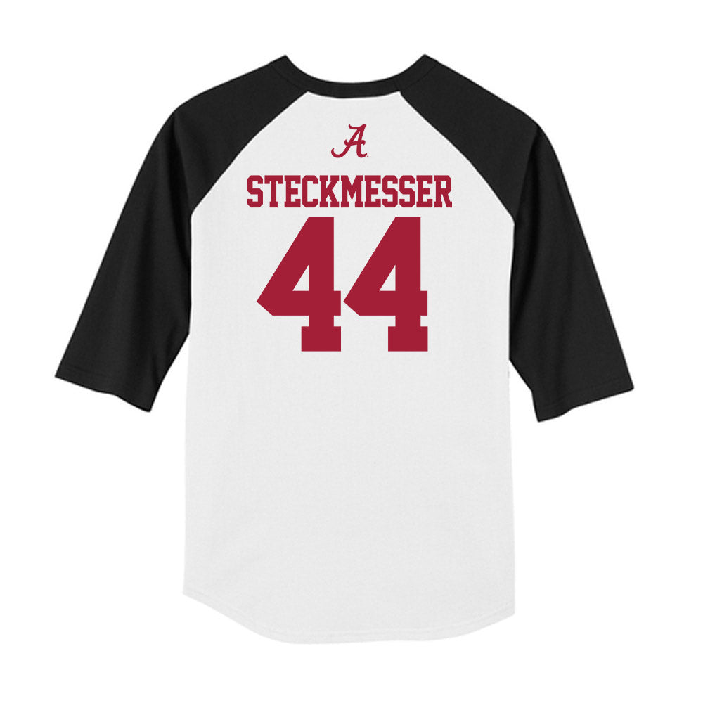 Alabama - NCAA Baseball : Evan Steckmesser - USA Raglan Raglan Shirt-1