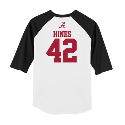 Alabama - NCAA Baseball : Eric Hines - USA Raglan Raglan Shirt-1