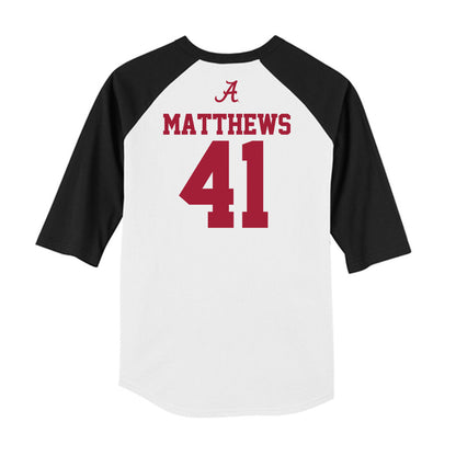 Alabama - NCAA Football : Jamarion Matthews - USA Raglan Raglan Shirt-1
