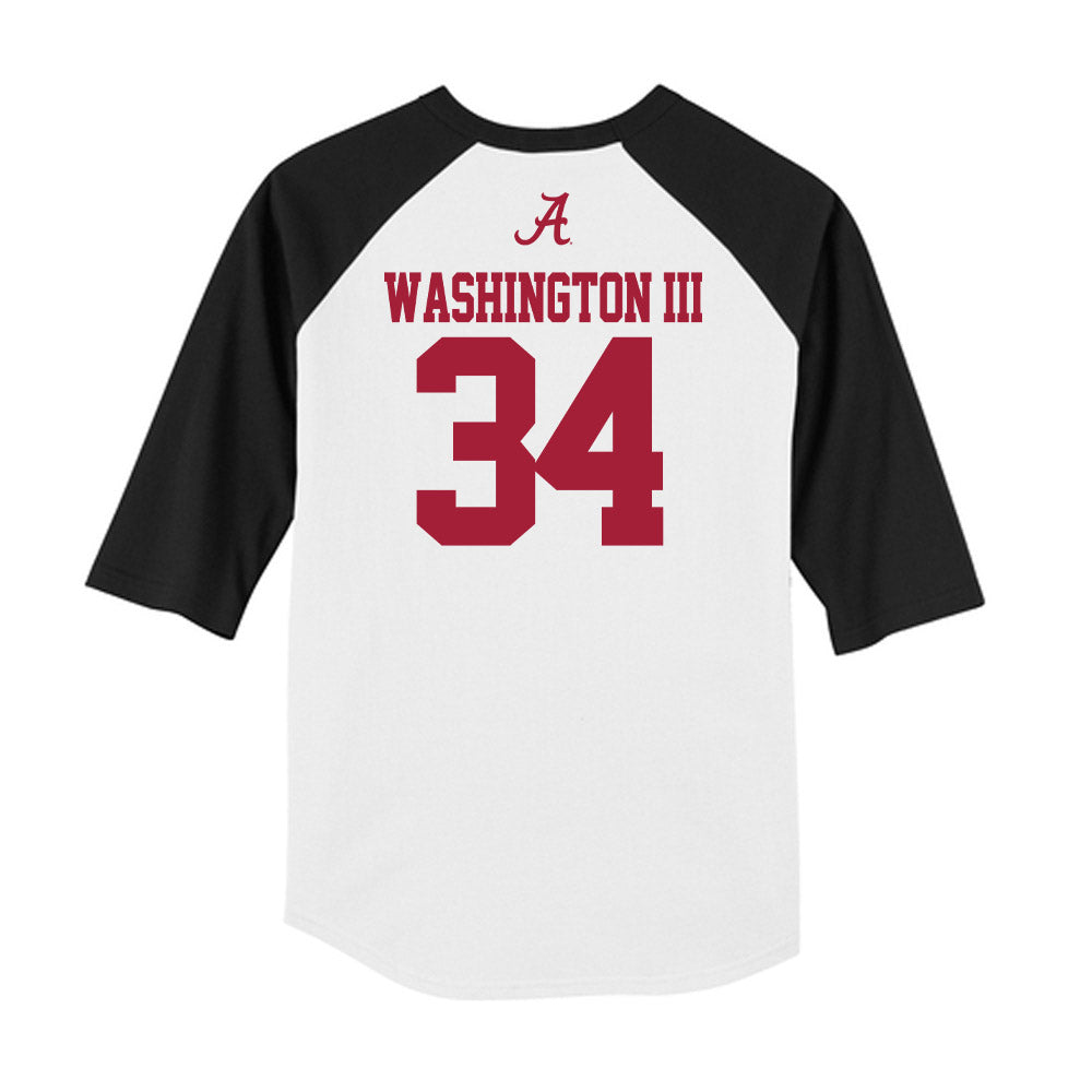 Alabama - NCAA Football : Jessie Washington III - USA Raglan Raglan Shirt-1