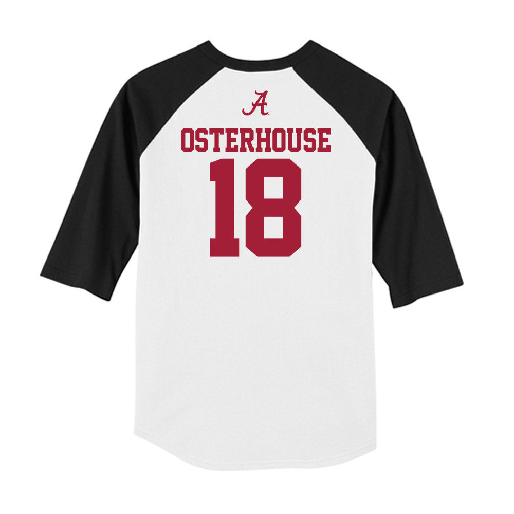 Alabama - NCAA Baseball : Justin Osterhouse - USA Raglan Raglan Shirt-1