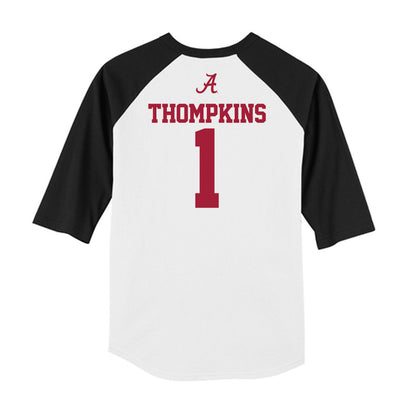 Alabama - NCAA Football : Devan Thompkins - USA Raglan Raglan Shirt-1