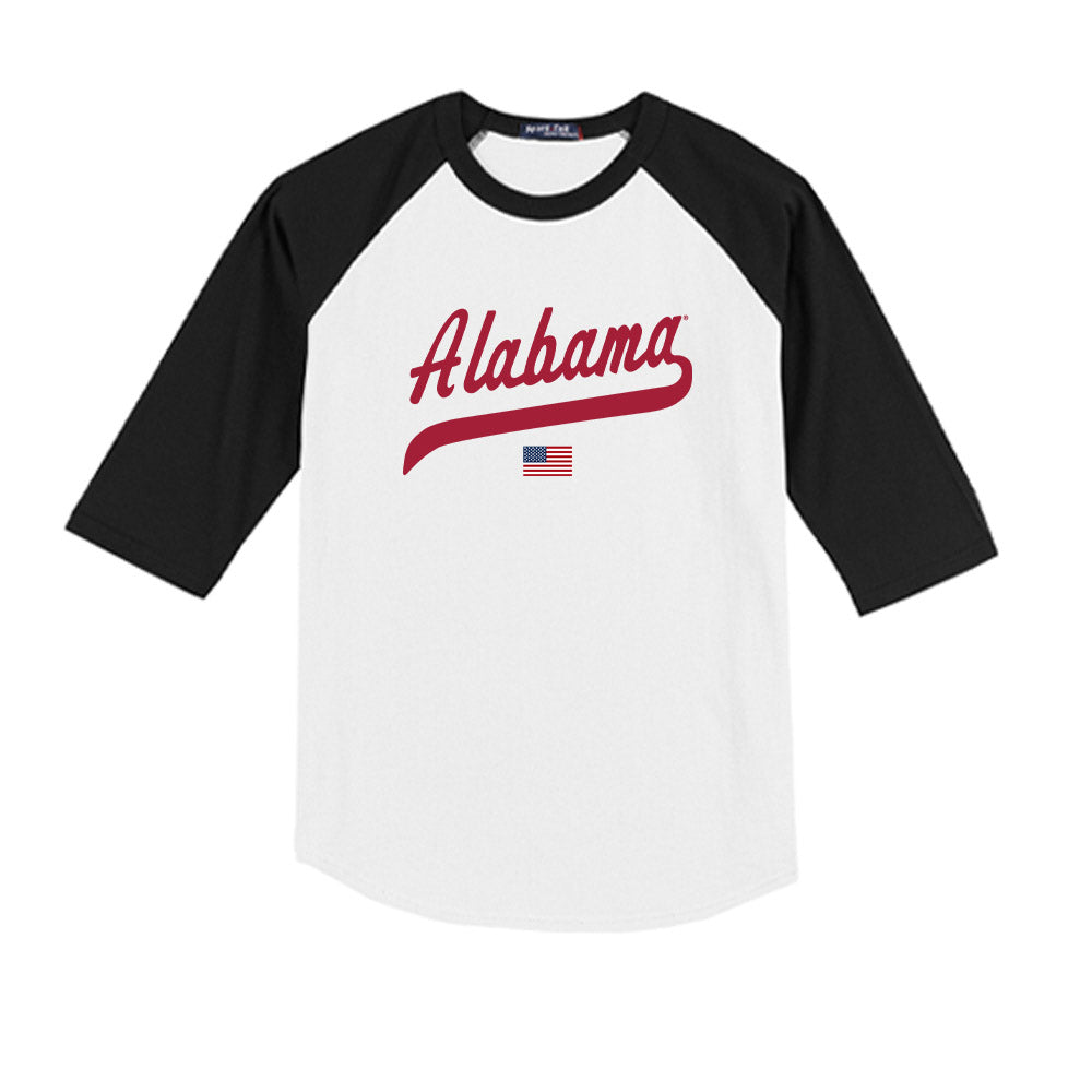 Alabama - NCAA Baseball : Sam Mitchell - USA Raglan Youth Raglan T-Shirt-0