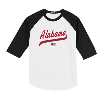 Alabama - NCAA Baseball : Sam Mitchell - USA Raglan Youth Raglan T-Shirt-0