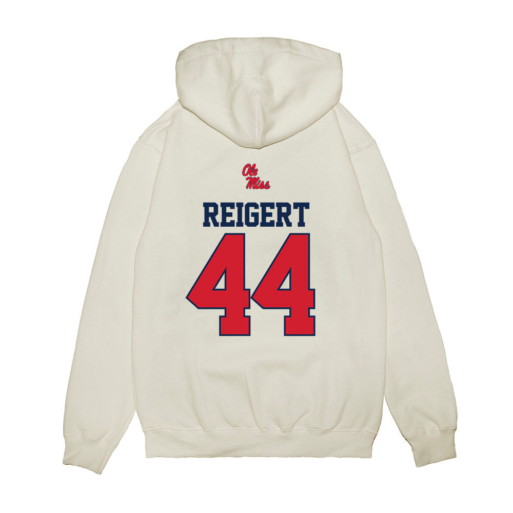 Ole Miss - NCAA Baseball : Jake Reigert - USA Premium Hooded Sweatshirt-1