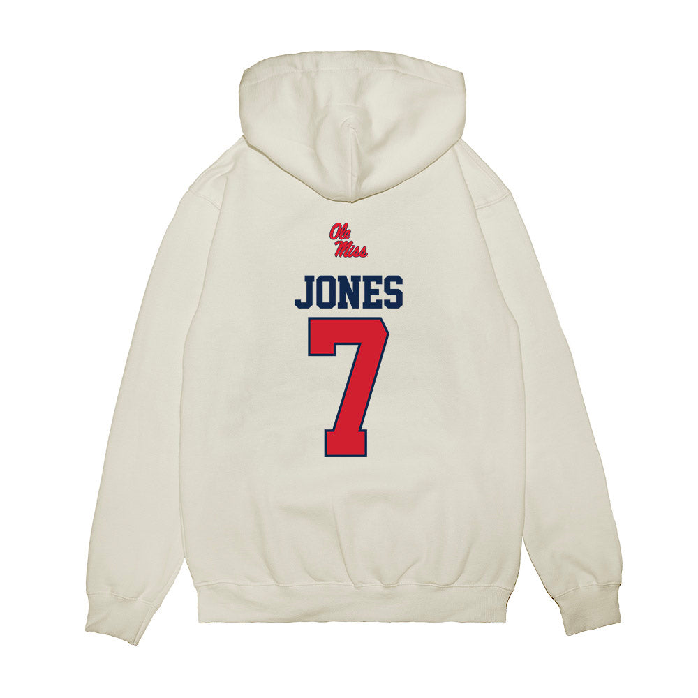 Ole Miss - NCAA Baseball : Topher Jones - USA Premium Hooded Sweatshirt-1