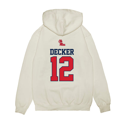 Ole Miss - NCAA Baseball : Dominic Decker - USA Premium Hooded Sweatshirt-1