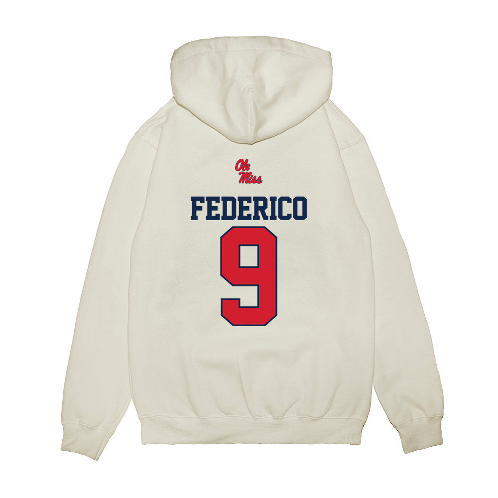 Ole Miss - NCAA Baseball : Hayden Federico - USA Premium Hooded Sweatshirt-1