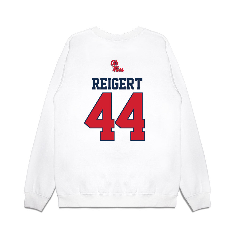 Ole Miss - NCAA Baseball : Jake Reigert - USA Premium Crewneck Sweatshirt-1