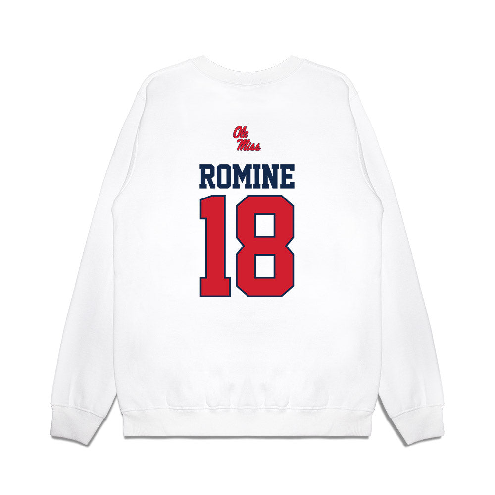 Ole Miss - NCAA Baseball : Luke Romine - USA Premium Crewneck Sweatshirt-1