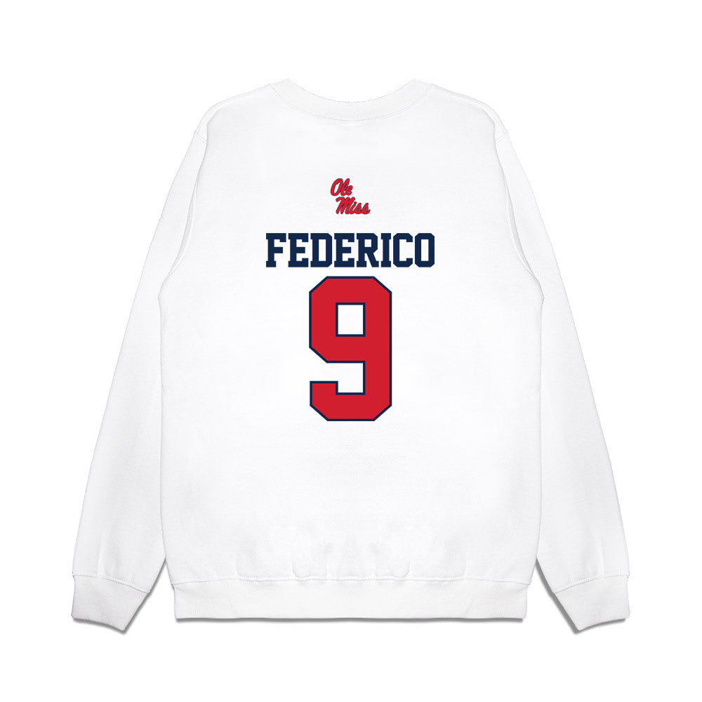 Ole Miss - NCAA Baseball : Hayden Federico - USA Premium Crewneck Sweatshirt-1