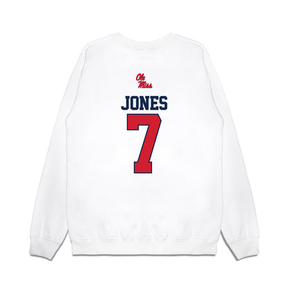 Ole Miss - NCAA Baseball : Topher Jones - USA Premium Crewneck Sweatshirt-1