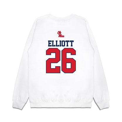 Ole Miss - NCAA Baseball : Hunter Elliott - USA Premium Crewneck Sweatshirt-1