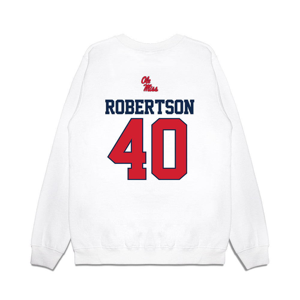 Ole Miss - NCAA Baseball : JP Robertson - USA Premium Crewneck Sweatshirt-1