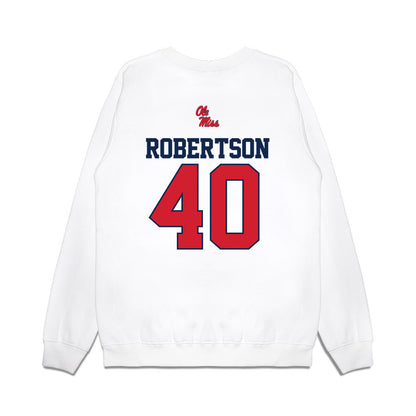 Ole Miss - NCAA Baseball : JP Robertson - USA Premium Crewneck Sweatshirt-1