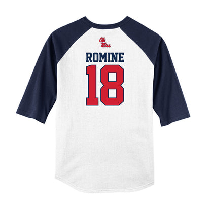 Ole Miss - NCAA Baseball : Luke Romine - USA Raglan Shirt-1