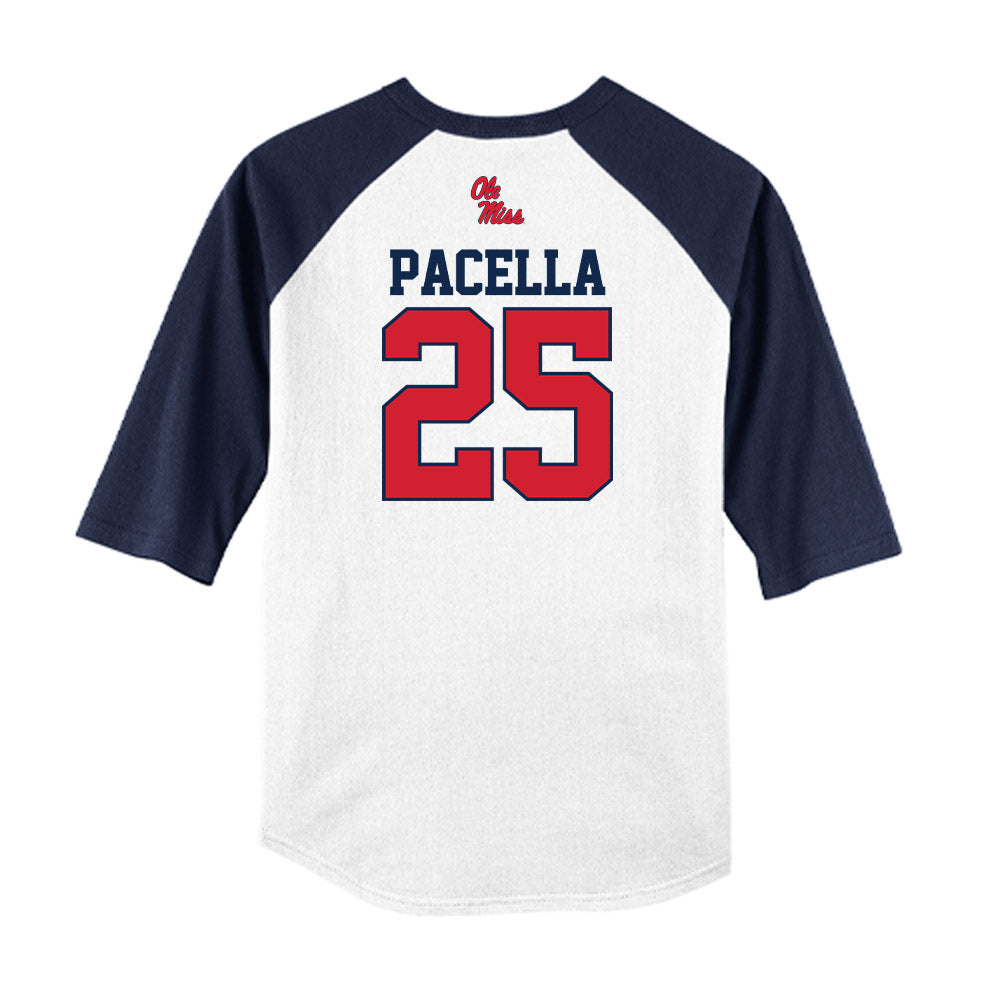 Ole Miss - NCAA Baseball : Daniel Pacella - USA Raglan Shirt-1
