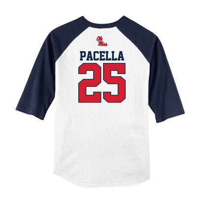 Ole Miss - NCAA Baseball : Daniel Pacella - USA Raglan Shirt-1