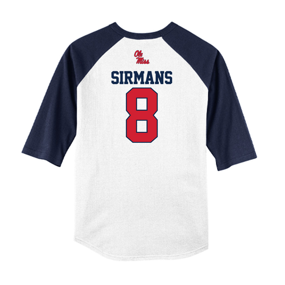 Ole Miss - NCAA Baseball : Tate Sirmans - USA Raglan Shirt-1