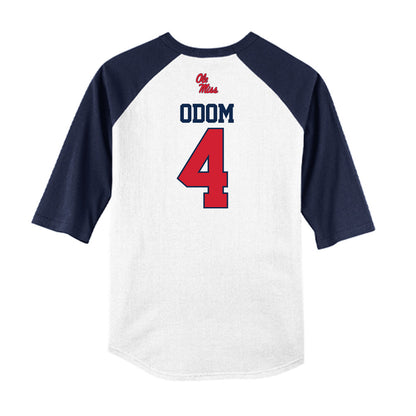 Ole Miss - NCAA Baseball : Leo Odom - USA Raglan Shirt-1