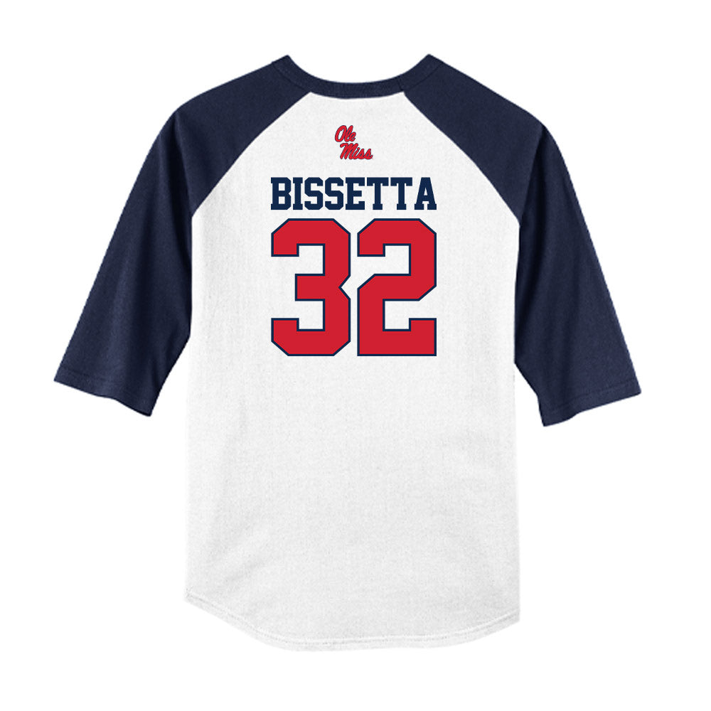 Ole Miss - NCAA Baseball : Tristan Bissetta - USA Raglan Shirt-1