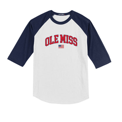 Ole Miss - NCAA Baseball : Austin Fawley - USA Youth Raglan T-Shirt-0