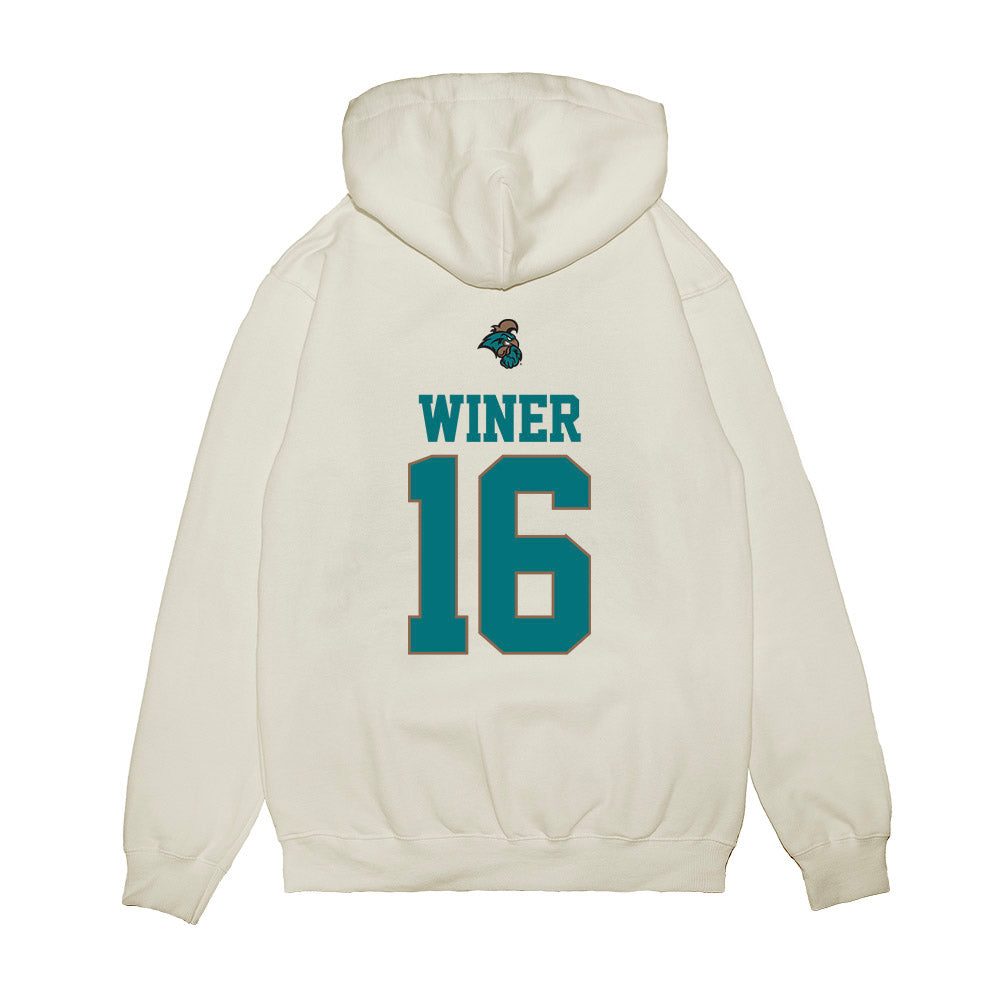 Coastal Carolina - NCAA Baseball : Jackson Winer - USA Premium Hooded Sweatshirt-1
