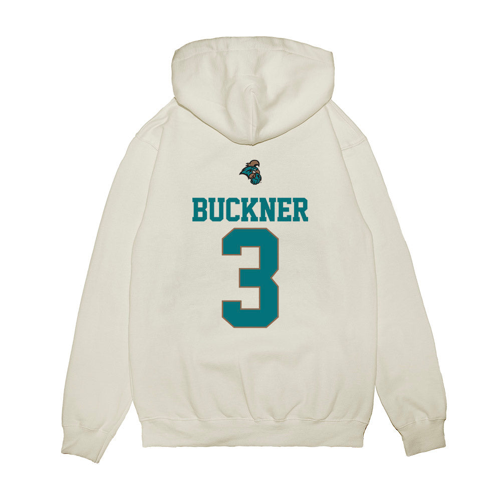 Coastal Carolina - NCAA Baseball : Lukas Buckner - USA Premium Hooded Sweatshirt-1