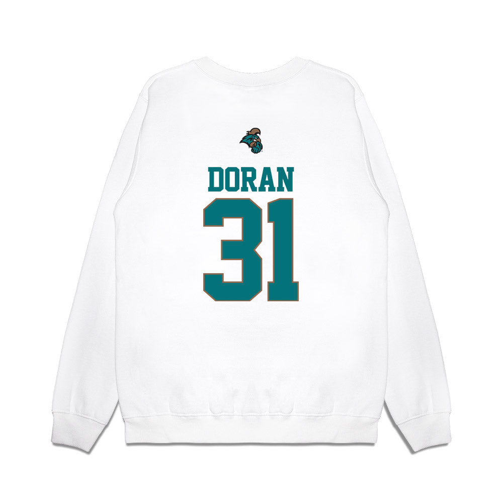 Coastal Carolina - NCAA Baseball : Scott Doran - USA Premium Crewneck Sweatshirt-1